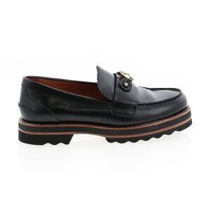 Coach Lenox Genuine Leather Loafer with Embellishments - Black - 8.5